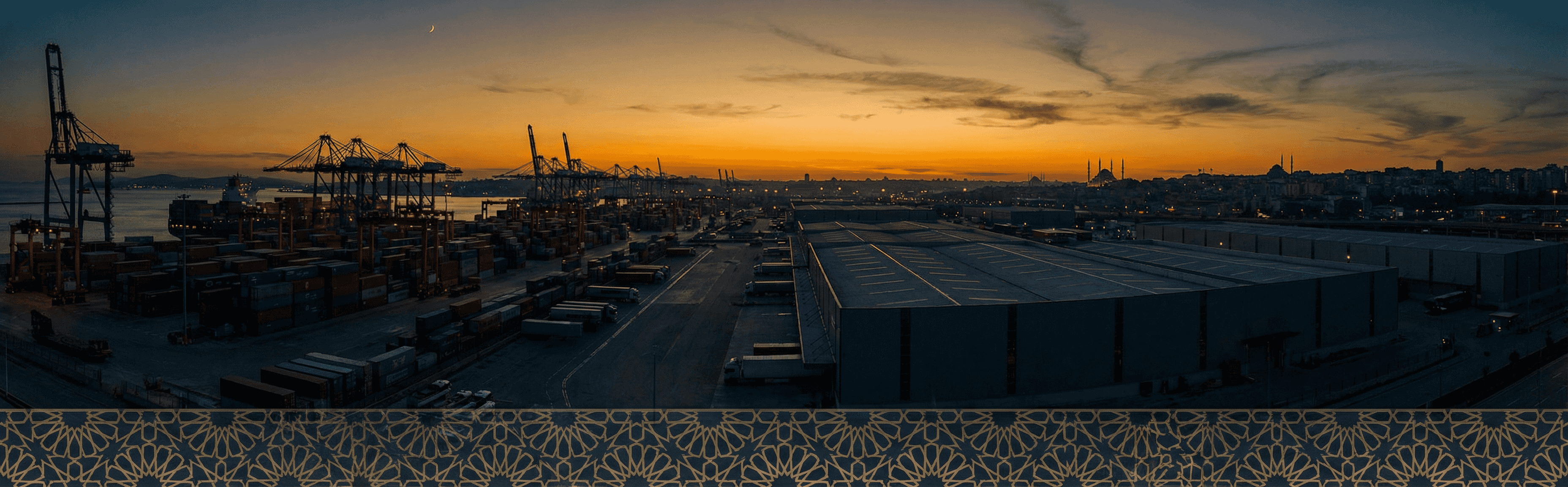 Ramadan Industrial Night - Factory Crescent Moon